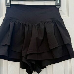 Aerie Black Flowy Shorts